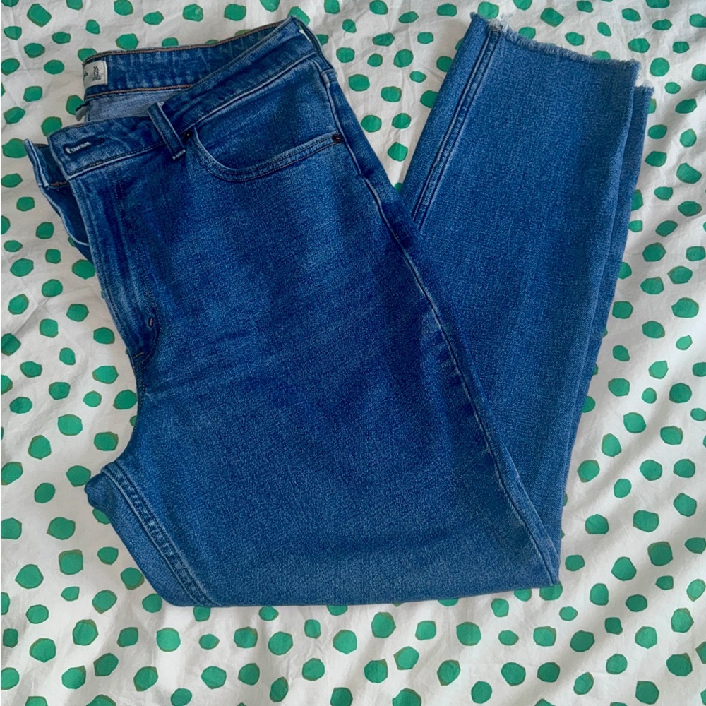 Women’s Abercrombie & Fitch The Skinny High Rise Curve Love Blue 12